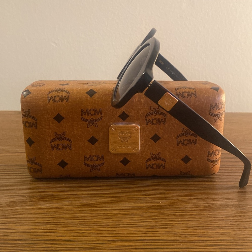 Navy Blue MCM Sunglasses w/  Glasses Case
